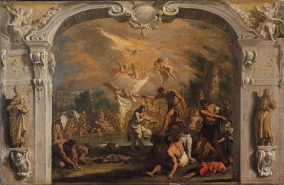 Kristi dop, ca. 1713-14. av Sebastiano Ricci