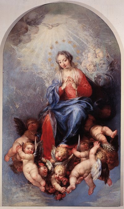 Den obefläckade Jungfru Maria (olja på duk av Sebastiano Ricci
