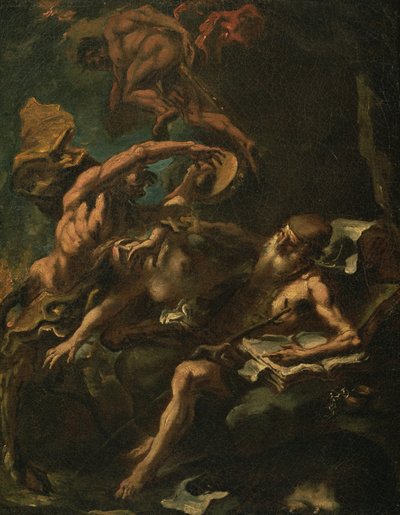 The Temptation of St. Anthony (olja på duk) av Sebastiano Ricci