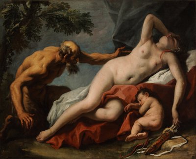 Venus och Satyr av Sebastiano Ricci