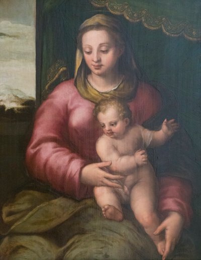 Jungfru och barn av Sebastiano called Bastianino Filippi