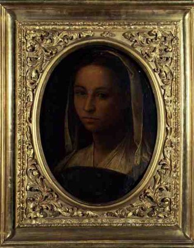 Porträtt av en flicka (olja på duk) av Sebastiano del (c.1485 1547) Piombo