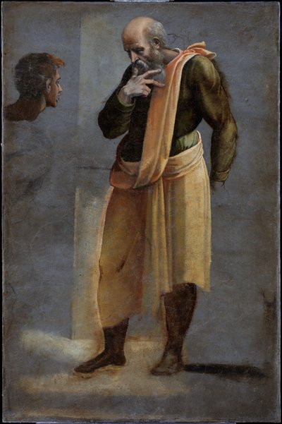 Besöket - Sankt Zacharias av Sebastiano del (c.1485-1547) Piombo