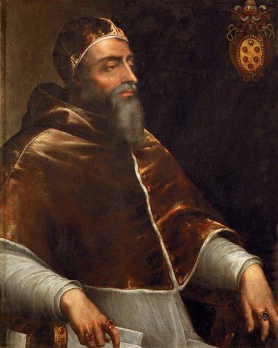 Porträtt av påven Clemens VII (1478-1534) (Jules de Medicis ou Giulio di Giuliano de Medici) - Piombo, Sebastiano del av Sebastiano del (circle of) Piombo