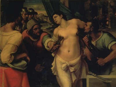 Den heliga Agathas martyrskap, 1520 av Sebastiano del Piombo