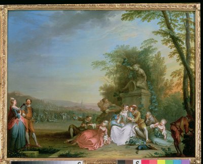 The Grape Harvest, c.1750 (panel) (par till 87638) av Sebastien II Le Clerc