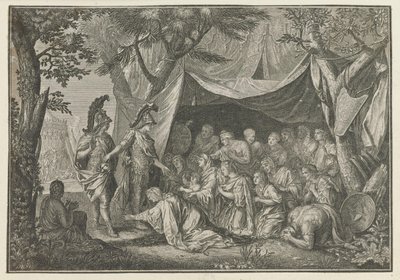 Alexander den store träffar Stateira, Sisygambis och Darius familj Verk av Charles le Brun (serietitel) L