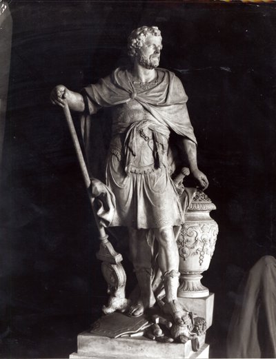 Hannibal Triumphant, 1722 (marmor) (bw-foto) av Sebastien Slodtz