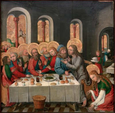 Kristi besök i Lasarus hus av Seeschwäbischer Meister