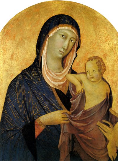 Madonna och barn, ca 1320 av Segna di Bonaventura