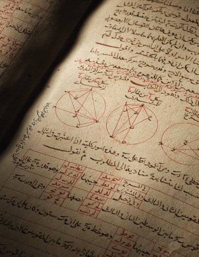 Ett kompendium av avhandlingar om astronomi och matematik av Nasir Al-Din Muhammad bin Al-Hasan Al-Tusi av Seljuq Dynasty