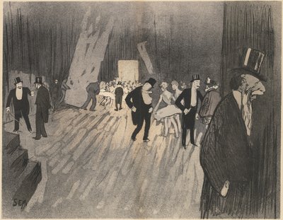 Backstage av baletten, ca. 1900. av Sem