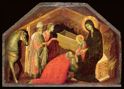 Tillbedjan av Magi av Seminary Madonna Master