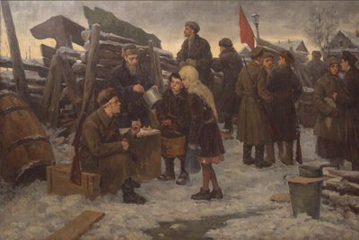 Morgon på barrikaderna. av Semyon Gavrilovich Nikiforov