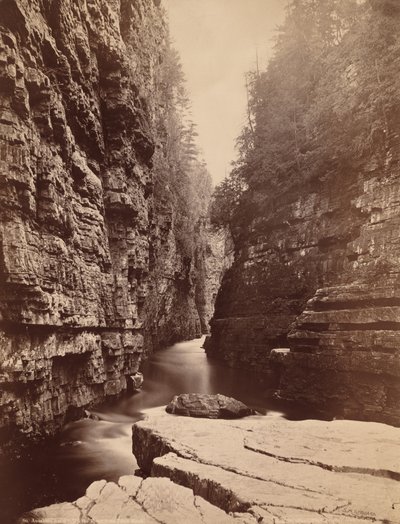 Ausable Chasm - Uppför floden från Table Rock av Seneca Ray Stoddard
