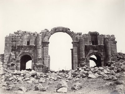 Hadrians båge i Jerash, 1867 av Sergeant Henry Phillips