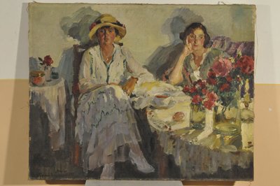 Höstkvällen kommer, 1915 av Sergei Arsenevich Vinogradov