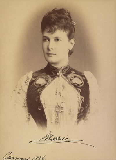 Marie Pavlovna de Russie - Storhertiginna Maria Pavlovna av Ryssland (1854-1920), av Levitsky, Sergei Lvovich (1819-1898). Silvergelatinfotografering av Sergei Lvovich Levitsky