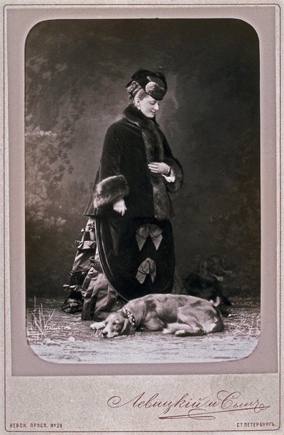 Prinsessan Ekaterina Mikhailovna Dolgorukova 1847-1922, 1870p av Sergei Lvovich Levitsky