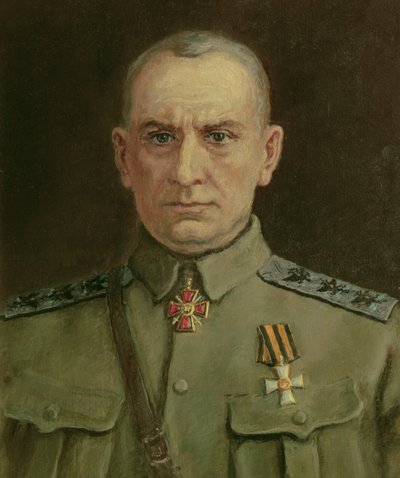 Högste härskaren och ryske amiralen A. Kolchak (1874-1920) (olja på duk) av Sergei Varlenovich Pen