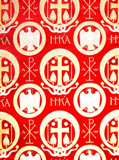 Olovyanishnikov Manufactory Brocade, tidigt 1900-tal (textil) av Sergei Vashkov