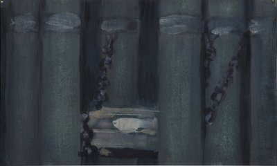 Illustration till Sagan om den döda prinsessan och de sju riddarna av Sergei Vasilievich Malyutin