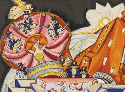 Apolloteatern, Paris, 1921 av Sergei Yurievich Sudeykin
