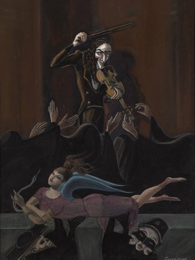 Paganini. Design för baletten Paganini av Sergei Rachmaninoff av Sergei Yurievich Sudeykin