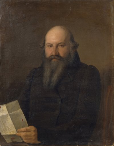 Porträtt av Osip Mikhailovich Senkov 1790-1851, 1836 av Sergey Konstantinovich Zaryanko