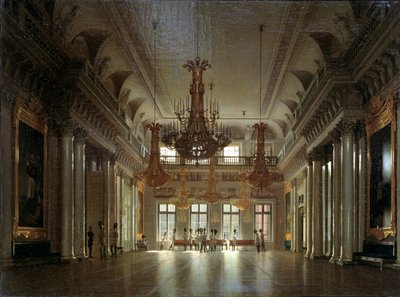 Fältmarskalkens sal i Vinterpalatset av Sergey Konstantinovich Zaryanko