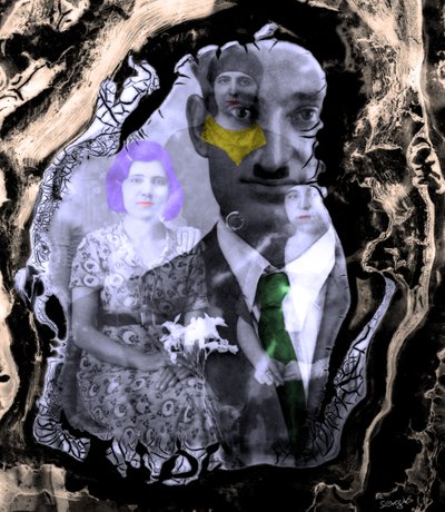 Timeless Connections, 2022 (blandteknik) av Sergis Adamos