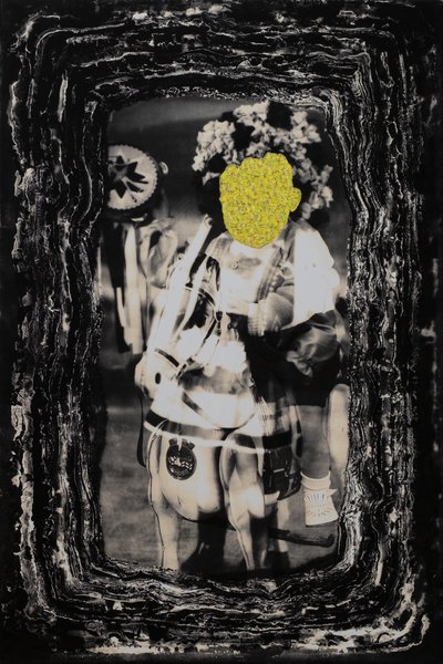horserider, 2019 (blandteknik) av Sergis Adamos