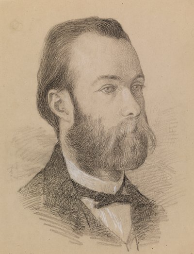 Porträtt av en man av Severin Falkman