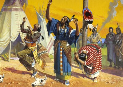 Sioux spökdans av Severino Baraldi