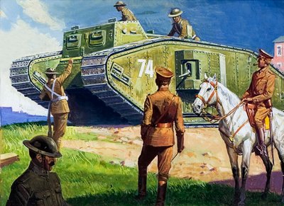 Stridsvagn på västfronten av Severino Baraldi