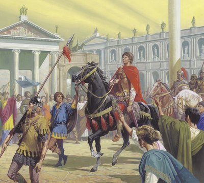 Theodoric intar Rom år 500 e.Kr. av Severino Baraldi