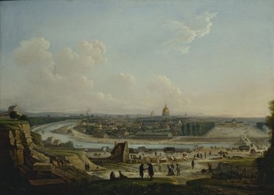 Allmän vy över Paris, tagen från Chaillot-kullen, 1818 (olja på duk) av Seyfert