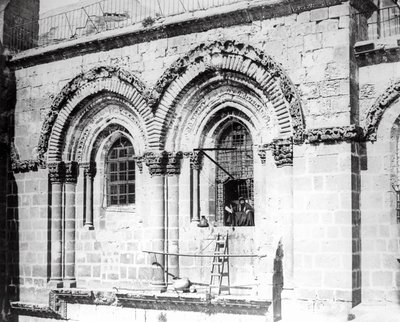 Fönster i södra sidan av Heliga gravens kyrka, 1865 av Sgt. James M. McDonald