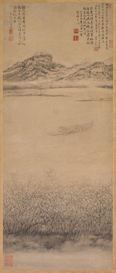 Korsningen av Yangzi-floden, ca. 1700-1720. av Shang Rui