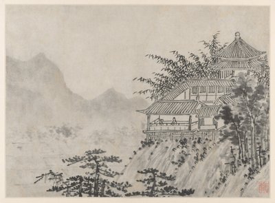 Tolv vyer av Tiger Hill, Suzhou: The Thousand Acres of Clouds, efter 1490. av Shen Zhou
