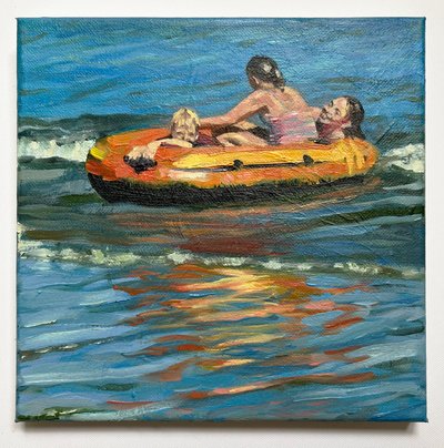 In the Shallows with the Jolle, 2021 av Sheri Gee