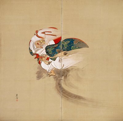 Ibaraki [högra delen av ett par] av Shibata Zeshin