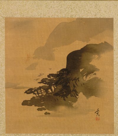 Blad från Album of Seasonal Themes: Quail in Grass, 1847. av Shibata Zeshin