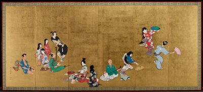 De fyra konsterna [vänstra delen av ett par] av Shibata Zeshin