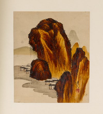 By bland klippor av Shibata Zeshin