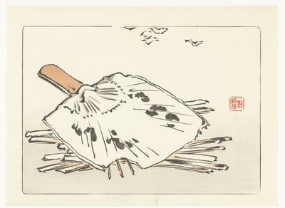 Fläkt och tändning av Shibata Zeshin