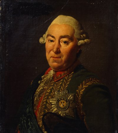 Porträtt av greve Andrey Mikhaylovich Golitsyn av Shinbarev