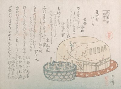 Insektsfångare och krukväxter, 1800-talet., 1800-talet. av Shinsai