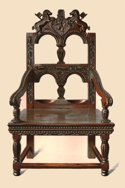 Ek Cacqueteuse stol, 1904 av Shirley Charles Llewellyn Slocombe