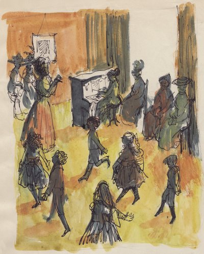 Dansklass, c1950. av Shirley Markham